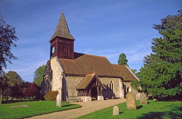 St Andrew's Church, Little Berkhamsted, Hertfordshire. St Andrew's Church, Little Berkhamsted. Although Little Berkhamsted can trace its past back to Saxon times and perhaps beyond, Little Berkhamsteds greatest claim to fame is that it was here that William the Conqueror accepted the surrender of the City of London after the Battle of Hastings. At the time of the Domesday survey in 1086 the manor was held by Hardwin of Scales, and was rated as five hides (roughly 600 acres). A further two hides were held by Saemer, a priest; Leofeva, a widow held another two hides and Wulfric Warden held one hide, all alms of King Edward and his predecessors.