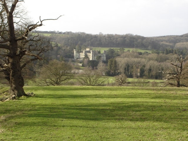 Eastnor Castle viewed from Eastnor Park
