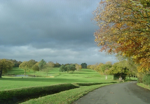 Rickmansworth: Moor Park Golf Course. Viewed looking north westwards from the access drive to Moor Park Mansion. http://www.moorparkgc.co.uk/for the Moor Park Golf Club website.