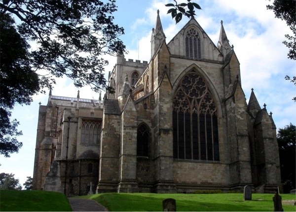 East Face of Ripon Cathedral. Ripon, Yorkshire, Great Britain.