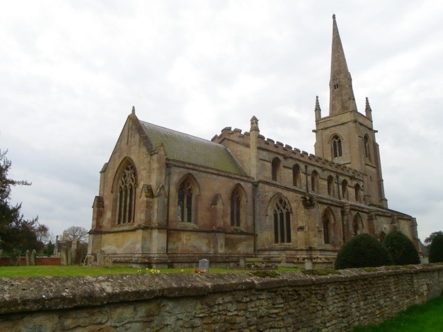 St Denis' parish church, Aswarby, Lincolnshire, seen from the northeast