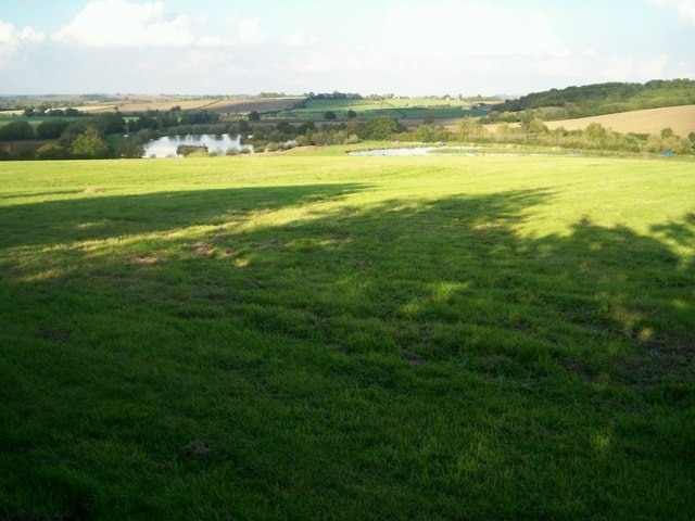 Fishing Lakes. With Dunsden Coppice on the right.