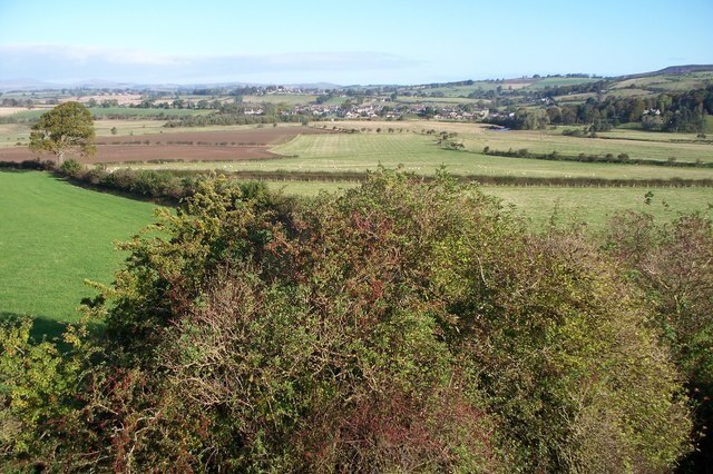 Thropton, from Tosson Lime Kiln A view of Thropton in NU0202