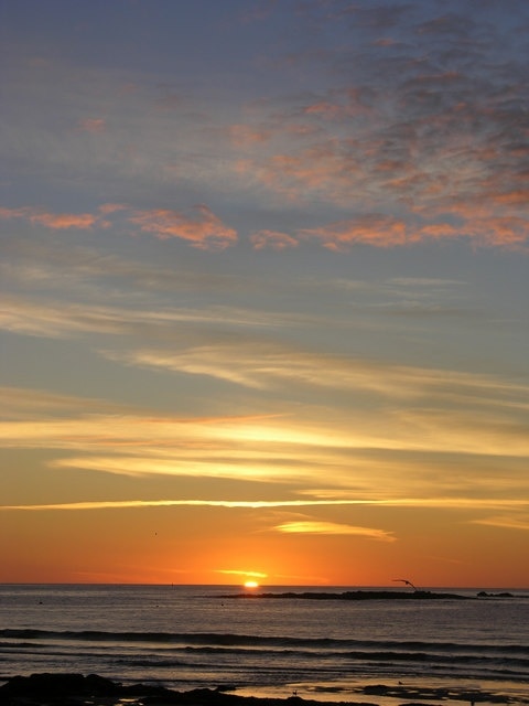 Sunset over Cowloe Rocks, Sennen Cove, West Cornwall A major attraction to those who love West Cornwall and the Penwith peninsula, - every day a different sunset!