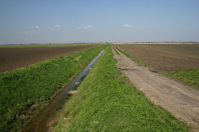 How Fen Drove This track leads northwards from the B1098 to How Fen and the Forty Foot Drain.