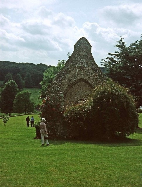 Remains of St Margaret's Church, Bayfield, Norfolk. Remains of St Margaret's Church in the grounds of Bayfield Hall, near Holt, Norfolk.