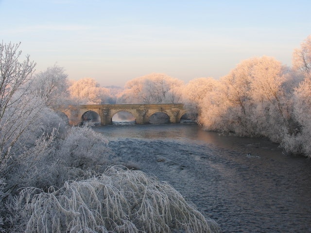 Ure Frost Looking towards North Bridge.