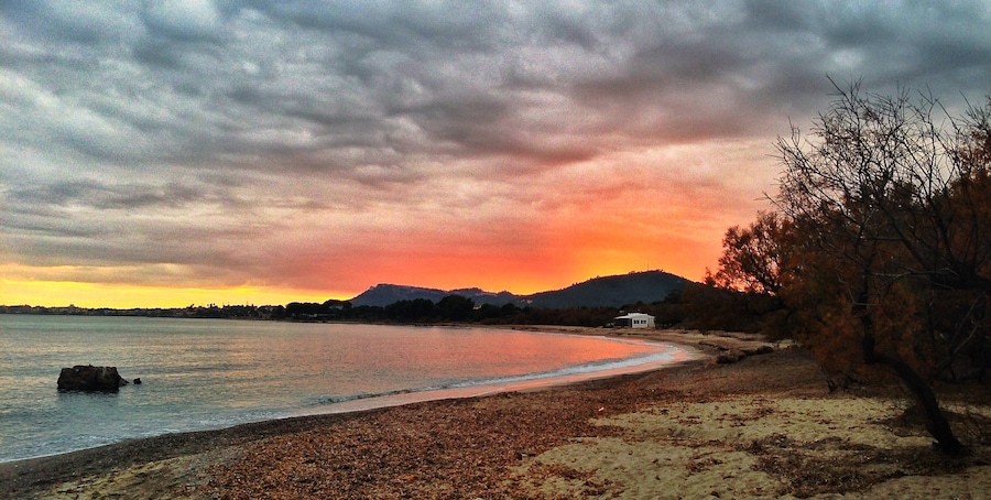 Sunset, Cala Bona, Mallorca