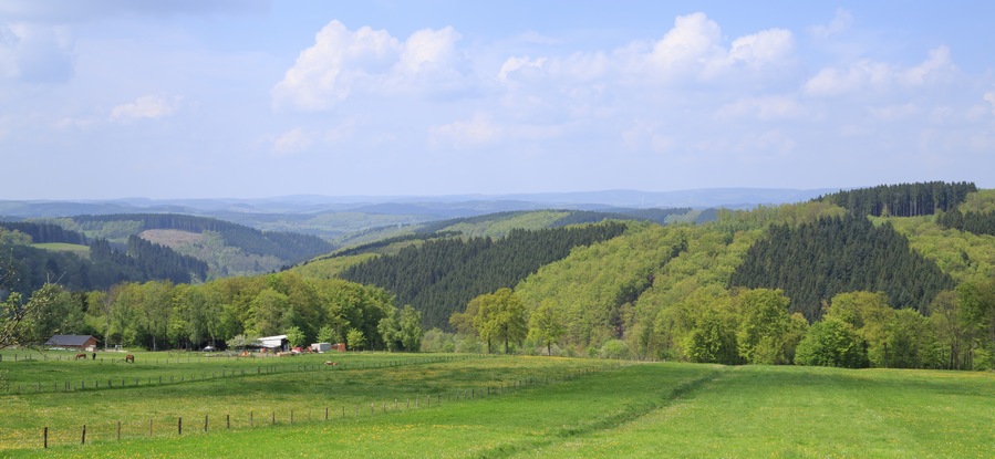 Olpe, North Rhine-WestphaliaGermany: The hill region of Sauerland near Olpe.