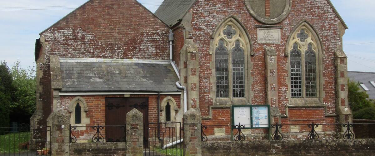 Arreton Methodist Church, Main Road, Arreton, Isle of Wight, England. Built in 1866 and extended in 1879. The church, on the north side of the main road through Arreton village, is still in active use with a Methodist congregation, having originally been built for Bible Christian Methodists.