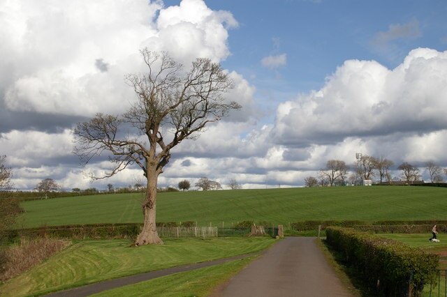 Kilmaurs fields Kilmaurs playing fields to the right of picture