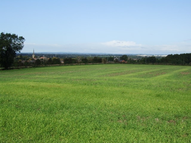 View toward Repton from Mount Pleasant View of Repton and its Church spire from Mount Pleasant, you can just see Toyota in the distance to the right of the picture (low white buildings)