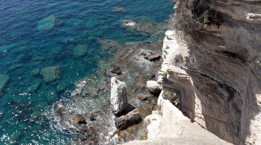 Escalier du Roi d'Aragon, Bonifacio, Corse-du-Sud, France