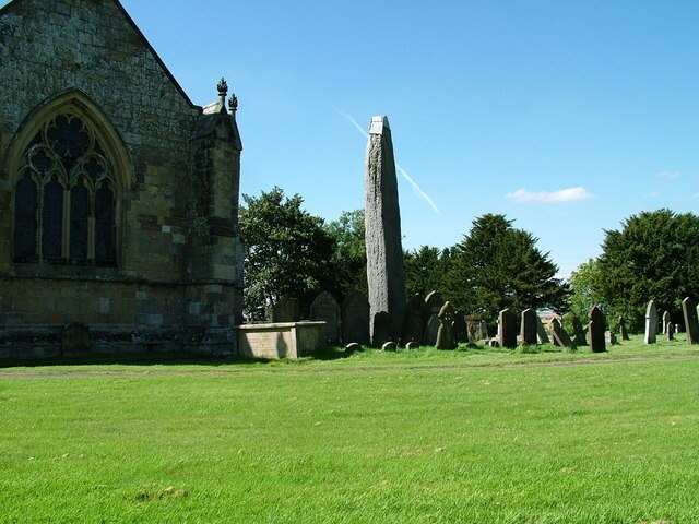 The Rudston Monolith, Rudston, East Riding of Yorkshire, England.