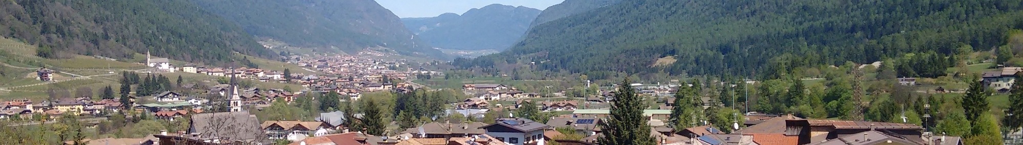 Panorama della Val di Sole da Dimaro.