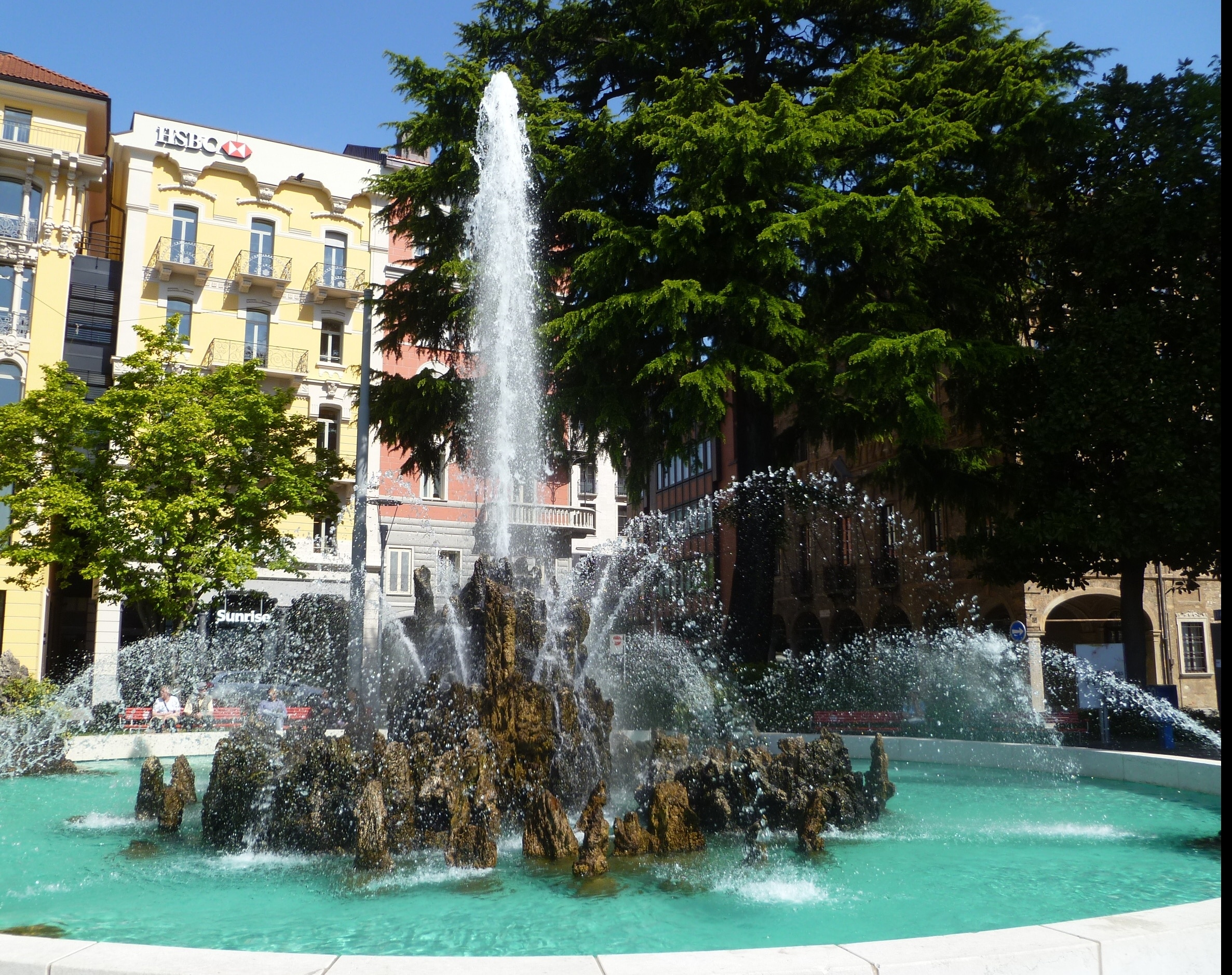 Fountain in Lugano, Switzerland