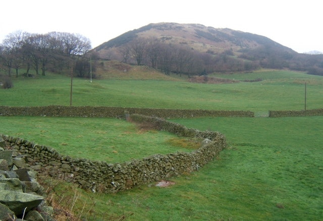 Fields and hillside near Heathwaite