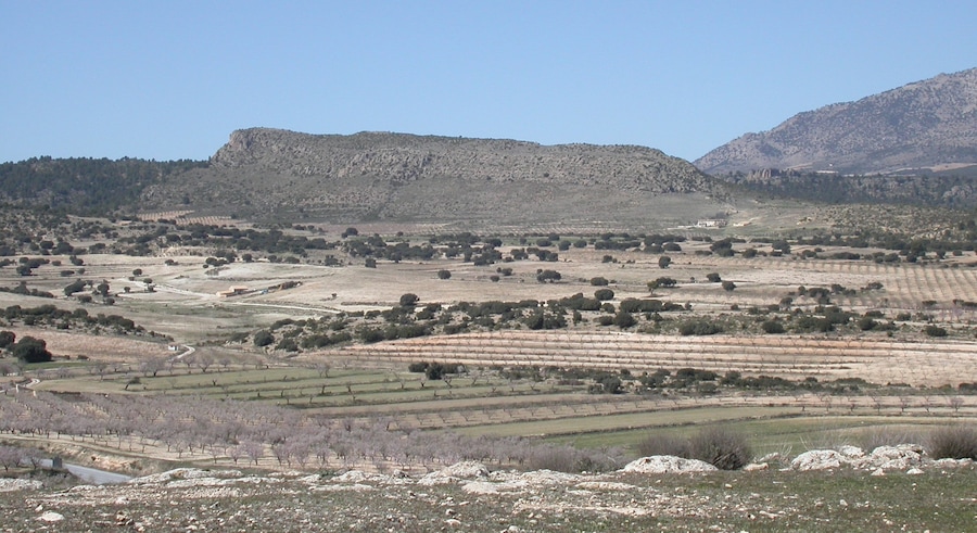 Molata de Casa Vieja (1.445 m) near Almaciles (Spain). This was the place of an important iberian oppidum. SE view.