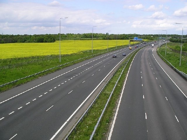 M2 Motorway in Kent This image was taken close to the village of Bredhurst where the M2 motorway cuts through north Kent.