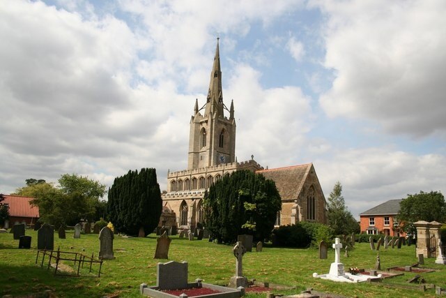 St.Andrew's church Mostly Decorated with a Perpendicular clerestorey and 150ft spire