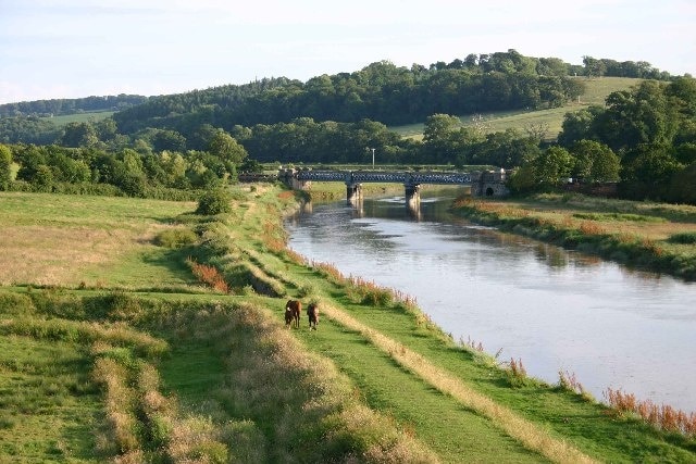 Railway bridge over the Taw.