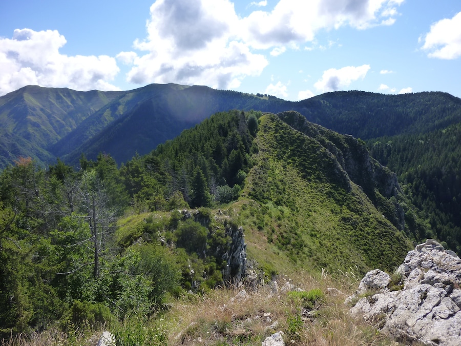 1er sommet sur la crête après la cime de l'Arpiha