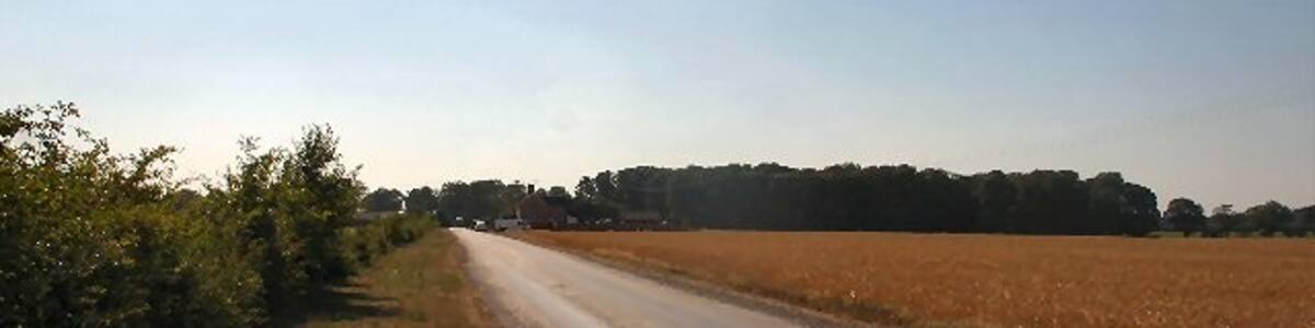 Photo "Track to Neville House Farm. This track leads westward from the A143." by Bob Jones (Creative Commons Attribution-Share Alike 2.0) / Cropped from original