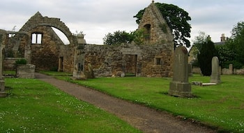 Gladsmuir old kirk. Ruined 17th century church, behind the newer one used today.
