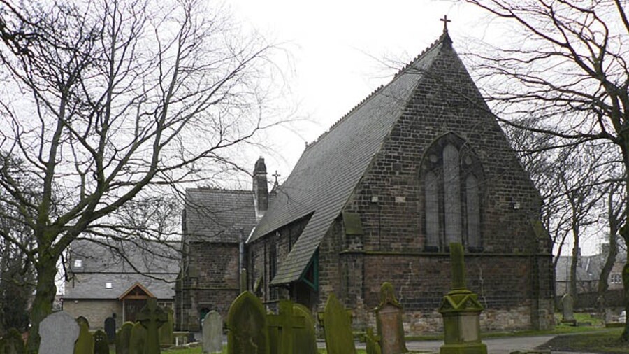 Photo "Parish church of St Mary Magdalene, Broomside Lane, Belmont, County Durham, seen from the west" by Chris Tweedy (Creative Commons Attribution-Share Alike 2.0) / Cropped from original