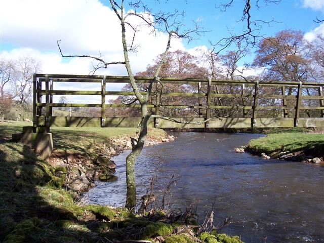 Footbridge to Penrith from Catterlen. Soggy all around here due to the recent heavy rain.