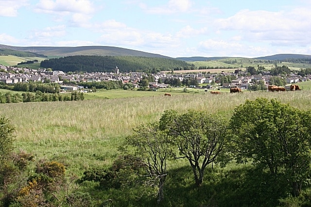 Dufftown The town viewed from Burnhead.