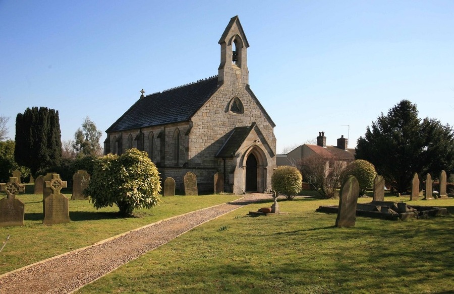 Holy Cross church, Kirkby Green Tiny church just off the main street at Kirkby Green