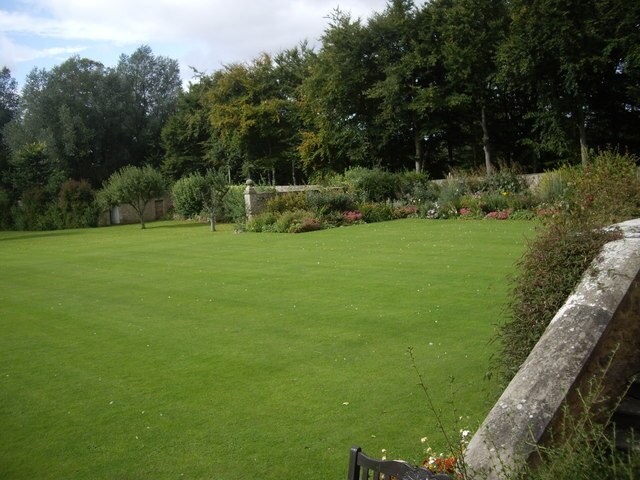 The lawn at Headlam Hall