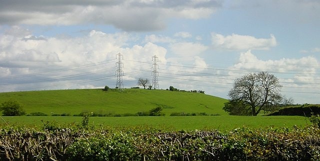 Wheating Hill. Looking south east from Astwood Lane