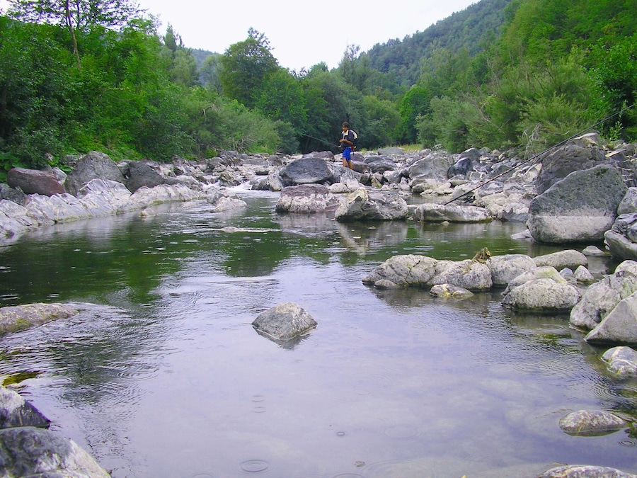 Pesca nel fiume Trebbia