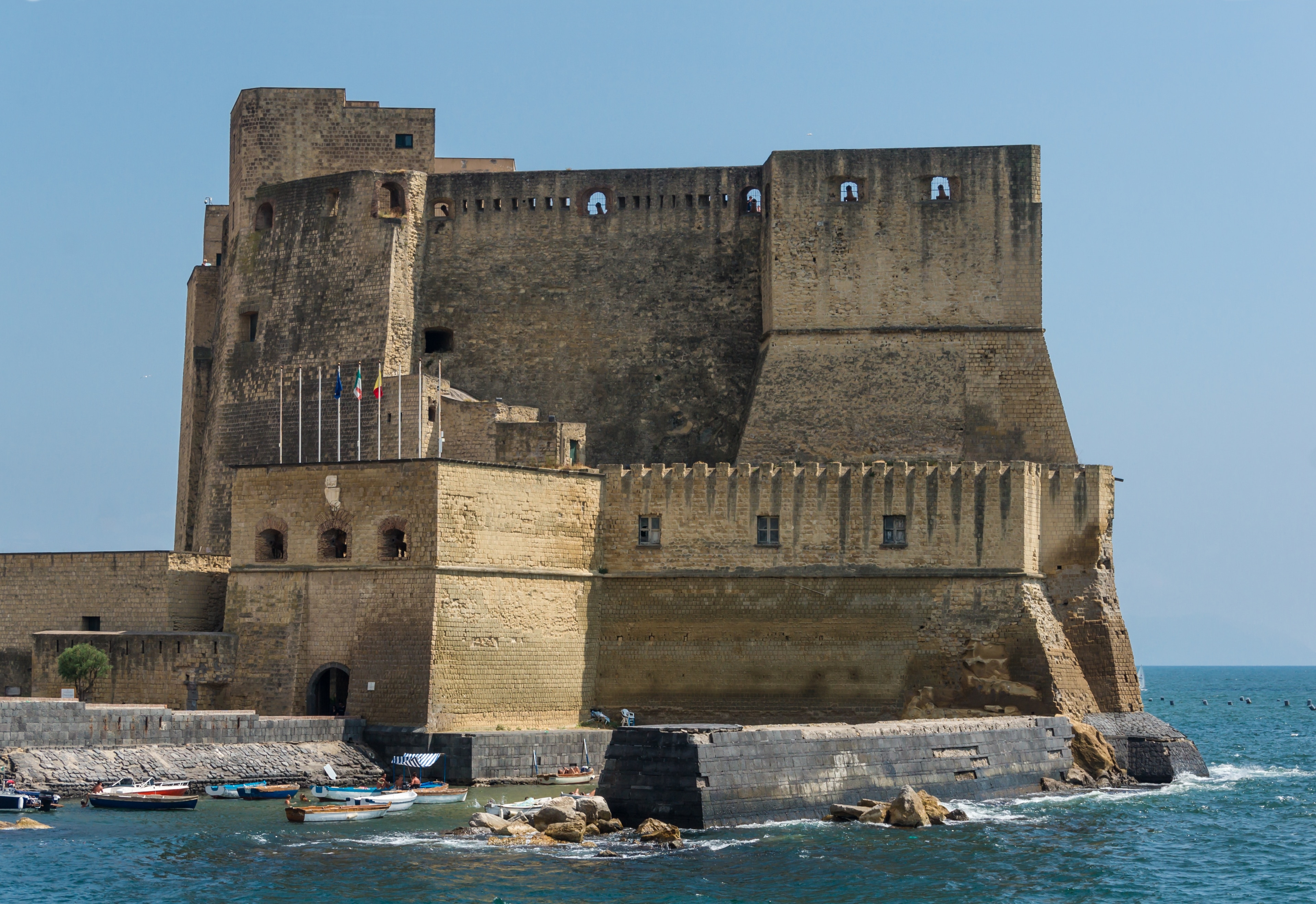Castel del'Ovo in Naples, Italy.