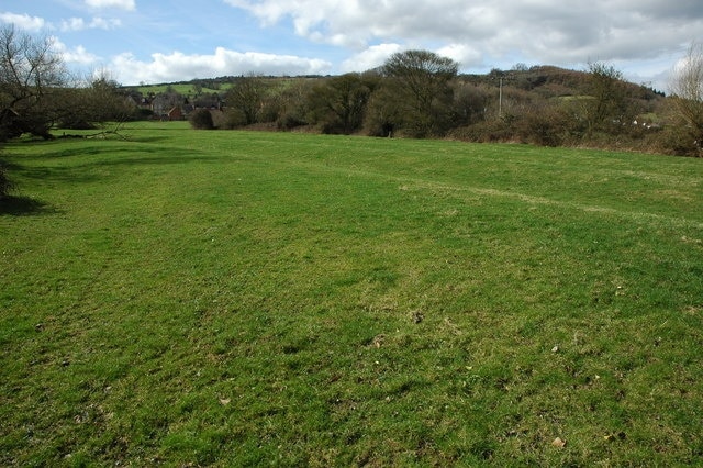 Ridge and furrow at Ashton under Hill A ridge and furrow field to the east of Ashton under Hill, Bredon Hill is in the background.