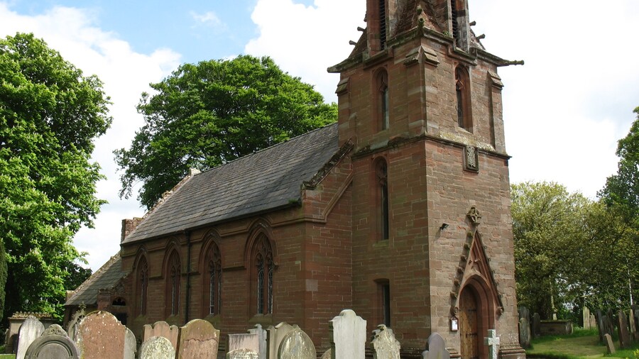 Photo "Photograph of St John's Church, Crosby-on-Eden, Cumbria, England" by David Purchase (Creative Commons Attribution-Share Alike 2.0) / Cropped from original
