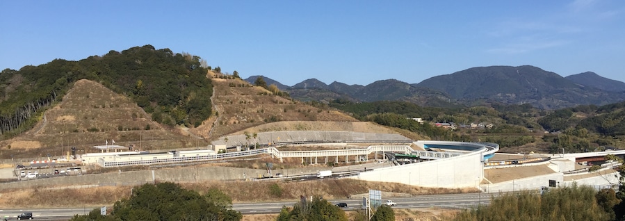 紀伊田辺インターチェンジ全景
