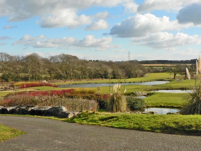 Water hazards, Vale of Glamorgan Golf and Country Club, Hensol More like the Lake District to a non-golfer!