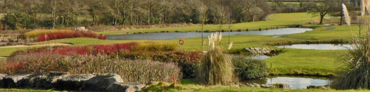 Photo "Water hazards, Vale of Glamorgan Golf and Country Club, Hensol More like the Lake District to a non-golfer!" by Mick Lobb (Creative Commons Attribution-Share Alike 2.0) / Cropped from original