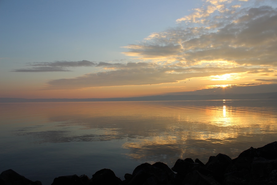 Tramonto sul lago di Bracciano