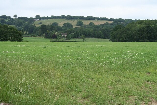 Morebath: near Keens Barn. Looking north-north-west