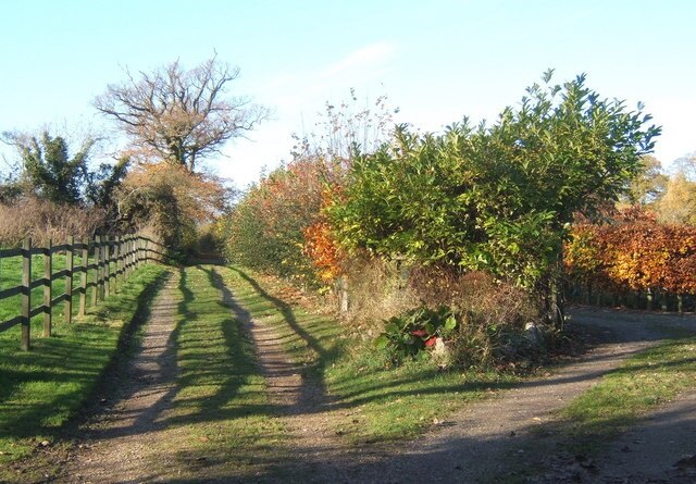 Track near Witnesham Hall