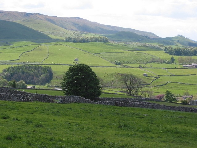 Wharfedale. Looking South from near Grassington.