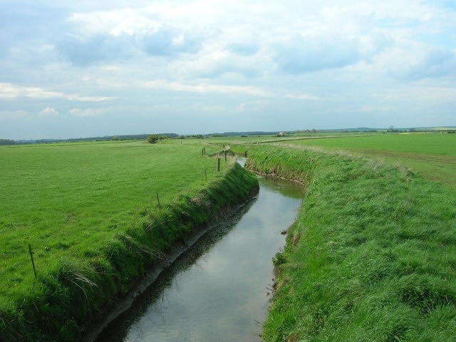 The Earl's Dike, Fraisthorpe, East Riding of Yorkshire, England.