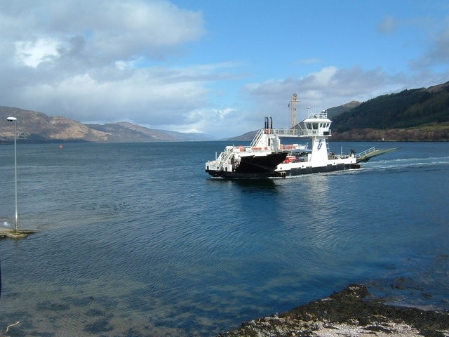 Corran Ferry from Ardgour Peculiar looking ferry!