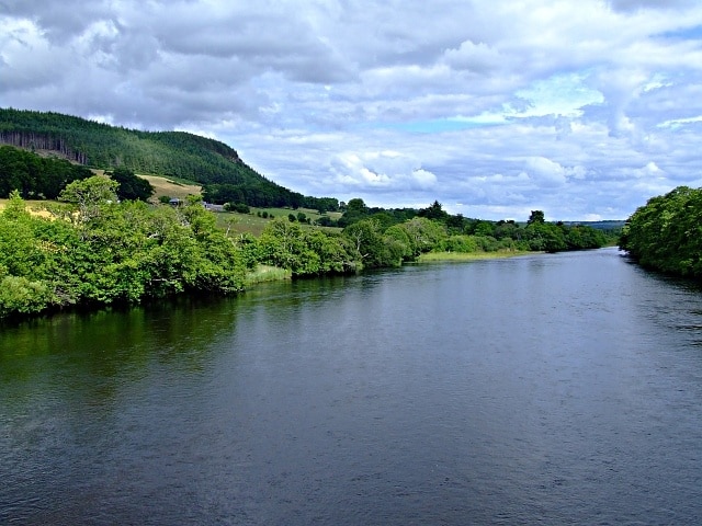 The River Conon. Taken from Moy Bridge looking down stream.