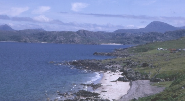 Gruinard Bay. From Sand, looking towards Sàil Mhór in the right background.