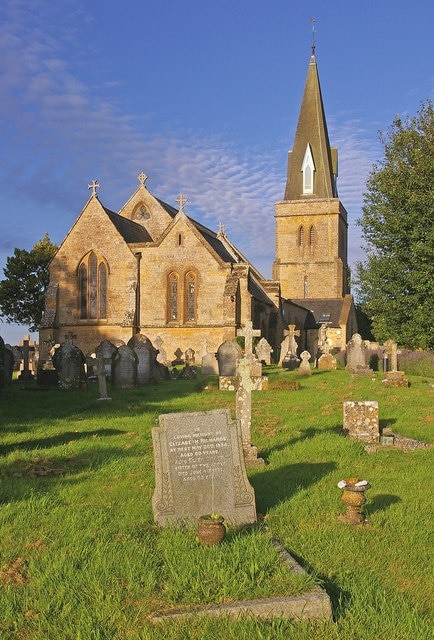 Holy Trinity Church, Bradpole This Grade II listed church was built in 1845-6 on a different site to the original church, which was apparently "in a dilapidated state and totally inadequate to the wants of the population". The spire was added to the tower in 1863 and the church was enlarged in 1897 with the addition of a north-east chapel/vestry.